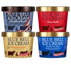 Four Pack Box of Blue Bell Ice Cream Half Gallons